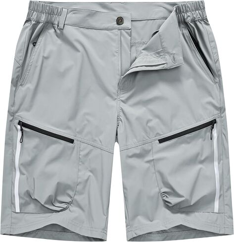 Women's Waterproof Casual Cargo Hiking Shorts Durable Fabric Pants with Multi-Function Zipper Pockets in Saudi Arabia
