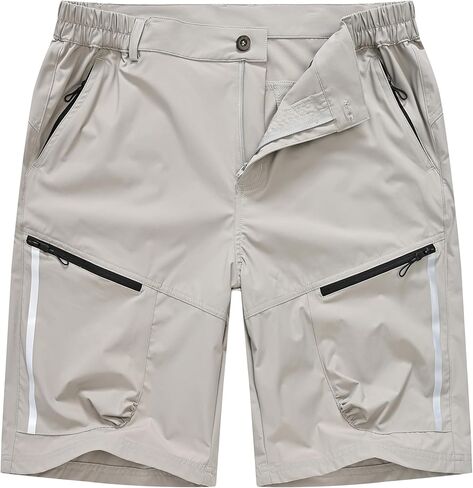 Women's Waterproof Casual Cargo Hiking Shorts Durable Fabric Pants with Multi-Function Zipper Pockets in Saudi Arabia
