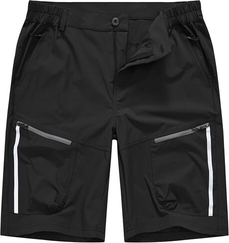Women's Waterproof Casual Cargo Hiking Shorts Durable Fabric Pants with Multi-Function Zipper Pockets in Saudi Arabia