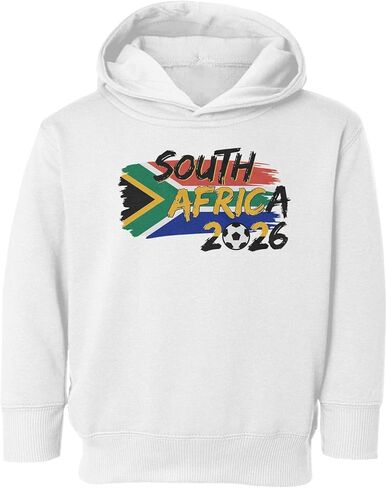 South Africa Tribute Flag Graphic - 2026 Soccer Fans Toddler Hooded Sweatshirt in Saudi Arabia