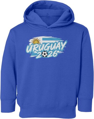 Uruguay Tribute Flag Graphic - 2026 Soccer Fans Toddler Hooded Sweatshirt in Saudi Arabia