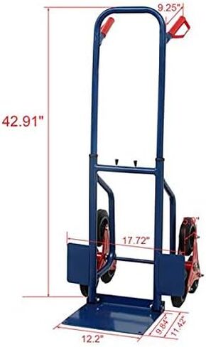 Stair Climbing Hand Truck - 440lb Capacity, Heavy Duty Warehouse Appliance Cart in Saudi Arabia