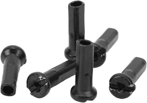 Iron Bicycle Spoke Hats - Durable Spoke Nipples for Small Wheels, Rust Resistant & Lightweight, Compatible with Road Folding & 14G Mountain Bikes, 2mm Diameter 14mm Length, 80 Pa (Type 1) in Saudi Arabia