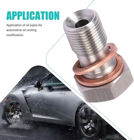 متري الفولاذ المقاوم للصدأ مسمار بانجو واحد، M10 × 1.0 محول تركيب الفرامل عرافة السيارة متري، المضادة للانزلاق ومضادة للكسر خط الفرامل توربو البانجو المناسب مع غسالة، يناسب معظم السيارات والدراجات النارية in Kuwait