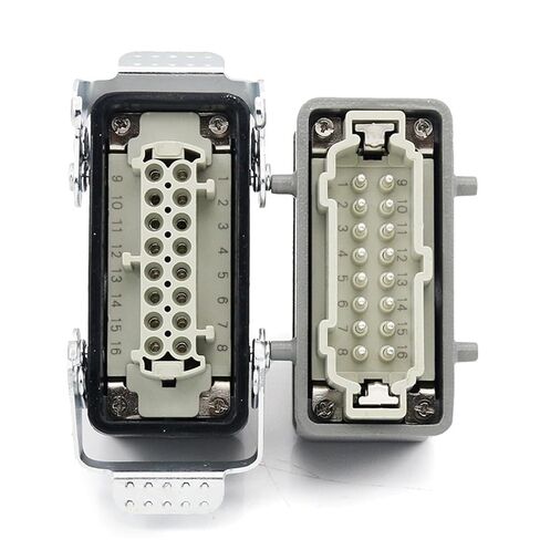 Heavy Duty Connector Docking Core Pins Electrical Waterproof Socket for Industrial Machine Tools 500V 16A in Saudi Arabia