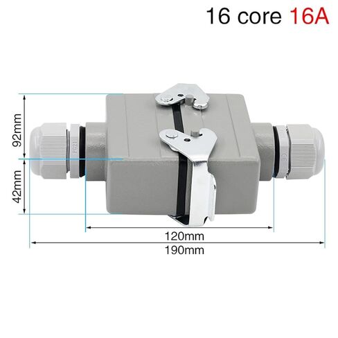 Heavy Duty Connector Docking Core Pins Electrical Waterproof Socket for Industrial Machine Tools 500V 16A in Saudi Arabia