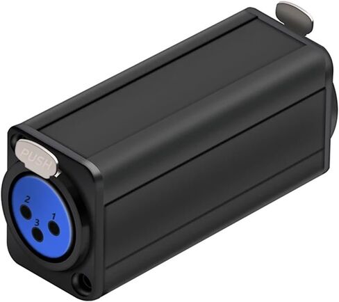 1Pc D-Type Female Adapter Panel Mount Chassis Socket 3Pin Coupler Cable Straight Extension Connector(Blue) in Saudi Arabia