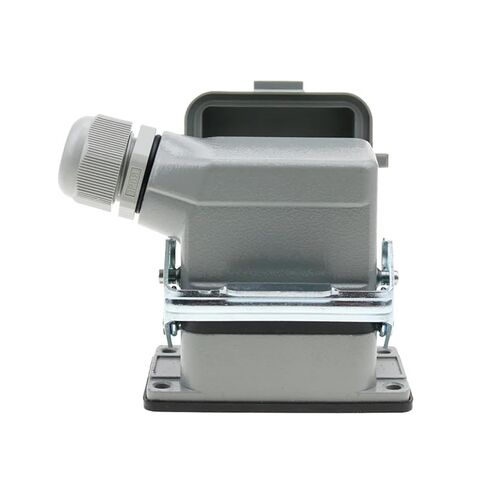 Rectangular Heavy Duty Connector HDC-HE-006 Waterproof Industry Cabinet Body 6 core pins Socket with Cover(6 High Base top line) in Saudi Arabia