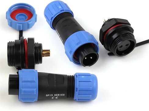 SP13 Socket Welding Nut Type IP68 Waterproof Connecotrs SP13-2/3/4/5/6/7/9 Pin Home Electric Apparatus(SP13-6L) in Saudi Arabia
