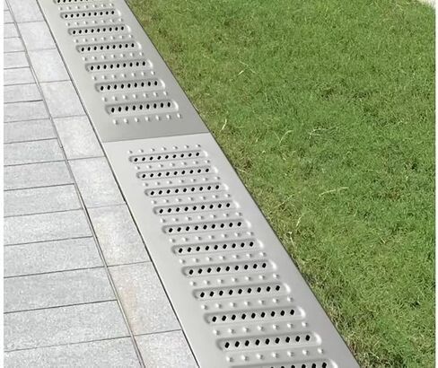Heavy Duty Stainless Steel Drain Grates - Durable Flat Covers for Outdoor Drainage, Sidewalks, Driveways & Patios - Rust Resistant, Easy Install, Enhanced Safety in Kuwait
