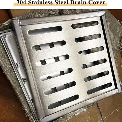 Heavy Duty Stainless Steel Drain Grate - Optimal Water Drainage Solution for Indoor & Outdoor Areas, Durable Floor Cover for Efficient Water Management in Kuwait