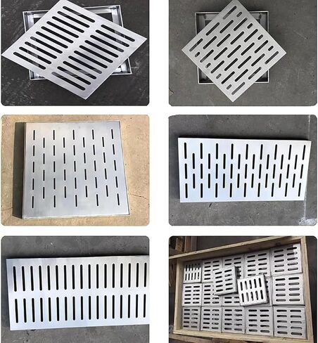Heavy Duty Stainless Steel Drain Grate - Optimal Water Drainage Solution for Indoor & Outdoor Areas, Durable Floor Cover for Efficient Water Management in Kuwait