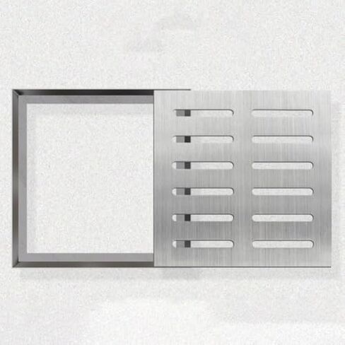 Durable Stainless Steel Drain Grate | Square Sewer Grid for Rainwater Well Cover | Corrosion-Resistant & Heavy-Duty Drainage Solution in Kuwait