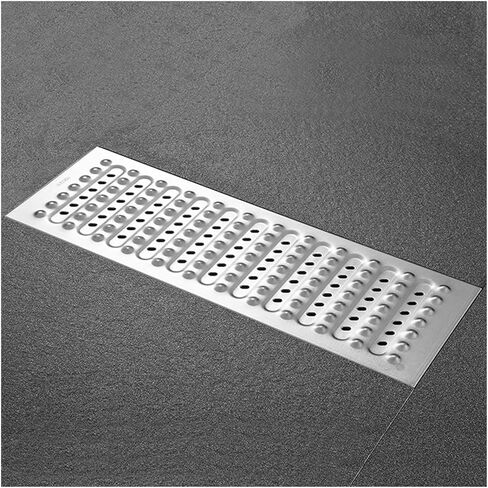 304 Stainless Steel Channel Drain Grate Plate - Non-Slip Floor Drain Grates for Garage, Driveway, Yard, Garden, Patio & Kitchen - Trench Drain Cover (58x30x2.5CM) in Kuwait