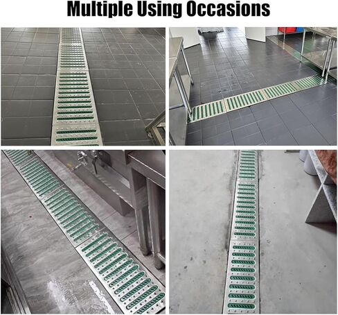 Heavy Duty Stainless Steel Drain Grate 3 PCS, 68.5 inch Metal Channel Cover for Efficient Floor Drainage, Durable & Rust-Resistant Design in Saudi Arabia