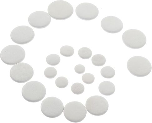 Mikinona 24pcs Bassoon Pads Sound Hole Cushions Adhesive Back, White Bassoon Repair Parts for Wind Instrument Maintenance and Replacement Random Color in Saudi Arabia