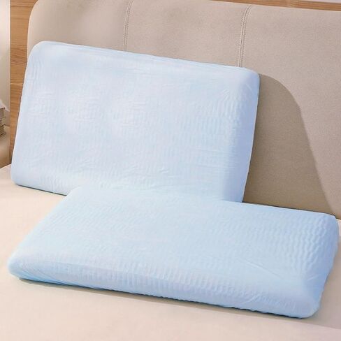 10PCS Disposable Pillow Covers Case Disposable Pillow Case Covers Pillowcases Breathable Bedding Portable Pillowcase Single-Use for Medical Hospital, Take a Train, Camping Travel & Hotel 16*27" Blue in Saudi Arabia