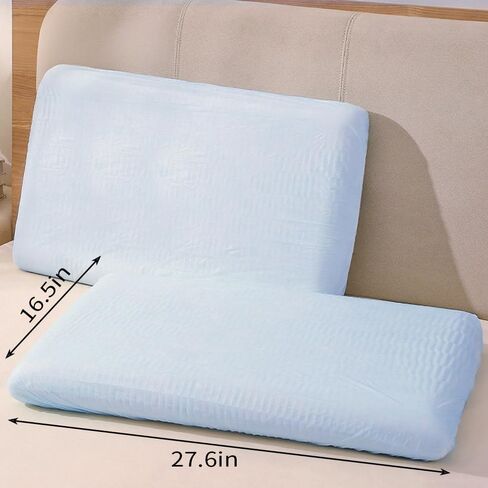 10PCS Disposable Pillow Covers Case Disposable Pillow Case Covers Pillowcases Breathable Bedding Portable Pillowcase Single-Use for Medical Hospital, Take a Train, Camping Travel & Hotel 16*27" Blue in Saudi Arabia