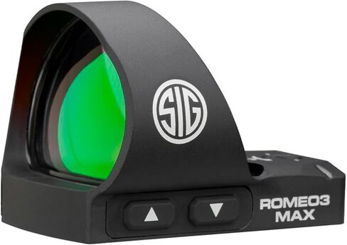 SIG SAUER ROMEO3MAX PRO 1x31mm Durable Aluminum IPX-7 Waterproof Fogproof Shooting Pistol Reflex Sight | Illuminated Red Dot Reticle, 15 Brightness Settings in Saudi Arabia