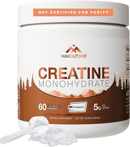 Creapure Creatine Monohydrate Powder, 60 Servings, Unflavored, NSF Certified Creatine for Muscle Growth, Strength & Recovery, Pure German Creatine Monohydrate for Women & Men in Saudi Arabia