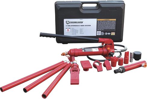 طقم رام هيدروليك محمول من سترونجواي - سعة 4 طن، 17 قطعة. in Kuwait