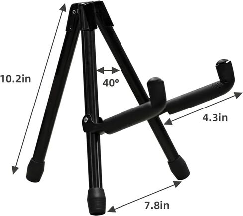 Portable Ukulele Stand Foldable Travel Mini Guitar Stand with Carry Case for Soprano Concert Tenor Baritone Ukuleles in Saudi Arabia