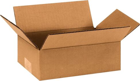 Partners Brand P963 Flat Corrugated Boxes, 9"L x 6"W x 3"H, Kraft (Pack of 25) in Saudi Arabia