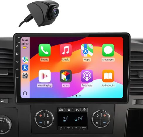 【4GB+64GB】 Car Radio Stereo for Chevy Silverado 2007-2013 Tahoe Equinox GMC Sierra Yukon with Wireless CarPlay Android Auto in Saudi Arabia