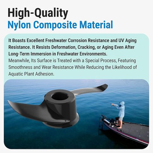000-15237-001 Weedless Propeller, Compatible with Lowrance Ghost ＆ Ghost X Trolling Motor, Replace Ghost Series 47, 52, 60 inch Trolling Motor Prop in Saudi Arabia