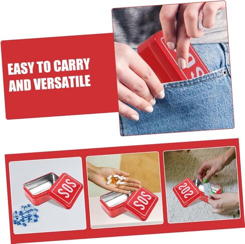 2pcs Military Grade Survival Kit Compact Metal Sos Tool Box Emergency First Aid Organizer Tin in Saudi Arabia