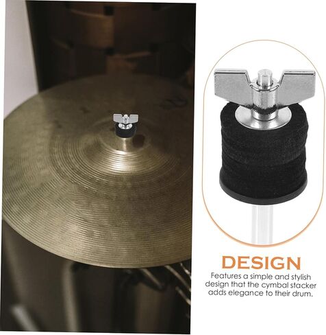 BESPORTBLE Cymbal Stacker Holder Cymbal Boom Arm Attachment for Drum Kits Durable Felt Materials Easy Installation Versatile Design for Percussion Enthusiasts in Saudi Arabia