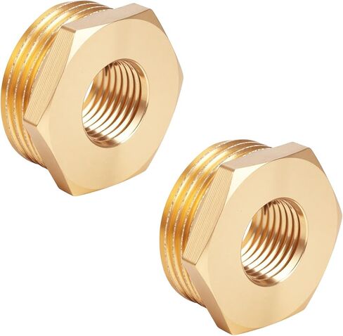 9pcs المخفضة النحاسية جلبة سدقية ، 1/4 "npt ذكور إلى 1/8" محول مخفض الأنابيب الملولبة من الإناث لتطبيقات الغاز الهيدروليكي السباكة in Kuwait