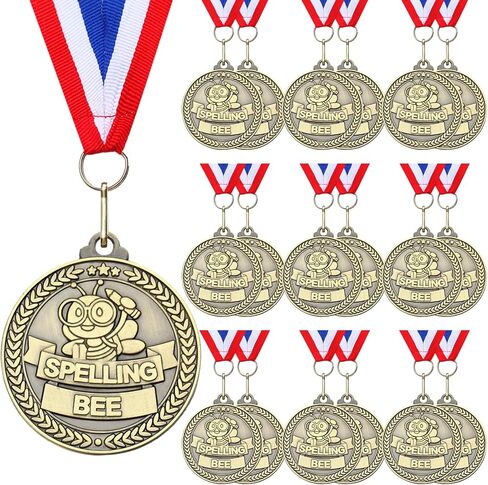 Kenning 20 Pcs 2'' Gold Medals for Awards Bulk Gold Winner Medals with Neck Ribbons Metal Trophy Award Prize Gift for School Graduation Participation Competitions Sports Tournaments in Saudi Arabia
