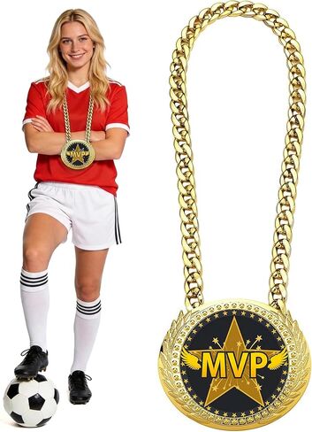 6 Inch Goat Turnover Chain Award Medal Greatest of All Time Necklace Heavy Duty Gold Champion Trophy for Fantasy Football Sales MVP and Team Gifts in Saudi Arabia