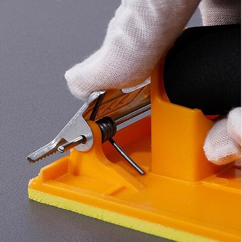 2 حزمة من حامل ورق الرمل مع مقبض إسفنجي وحامل ورق الصنفرة اليدوي كتلة الصنفرة لأوراق الصنفرة الجافة الرطبة مقاس 9 × 3.6 بوصة، تشكيلة متنوعة من أوراق الصنفرة in Kuwait