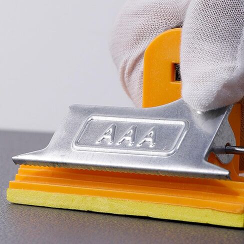 2 حزمة من حامل ورق الرمل مع مقبض إسفنجي وحامل ورق الصنفرة اليدوي كتلة الصنفرة لأوراق الصنفرة الجافة الرطبة مقاس 9 × 3.6 بوصة، تشكيلة متنوعة من أوراق الصنفرة in Kuwait