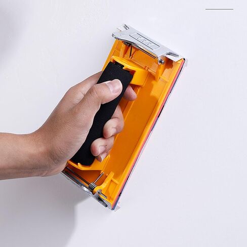 2 حزمة من حامل ورق الرمل مع مقبض إسفنجي وحامل ورق الصنفرة اليدوي كتلة الصنفرة لأوراق الصنفرة الجافة الرطبة مقاس 9 × 3.6 بوصة، تشكيلة متنوعة من أوراق الصنفرة in Kuwait