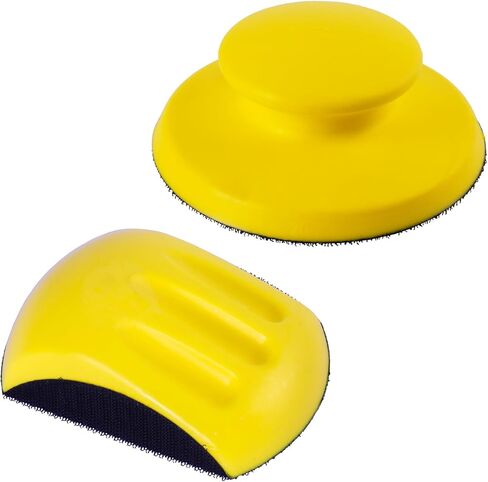 قطعتان من مكعبات الصنفرة مقاس 7.62 سم ​​خطاف دائري وحلقة صنفرة من أجل ترميم أثاث النجارة وأعمال فنون الجسم والحرف اليدوية كتلة الصنفرة اليدوية in Kuwait