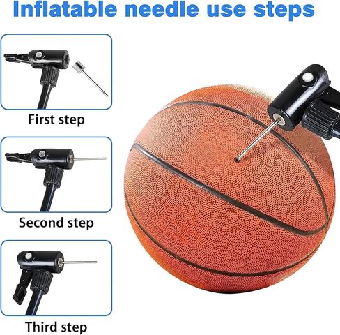 Air Pump Needle 35pcs, Ball Inflation for Basketball, Soccer, Volleyball, Football or Rugby Balls Replacement Pin Inflating with Storage Box Silver in Kuwait