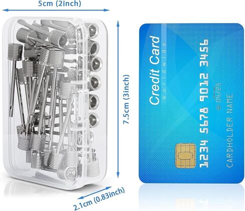 Air Pump Needle 35pcs, Ball Inflation for Basketball, Soccer, Volleyball, Football or Rugby Balls Replacement Pin Inflating with Storage Box Silver in Kuwait