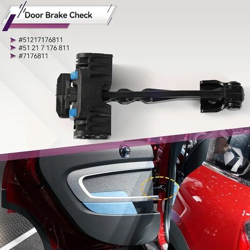 Car Door Hinge Check Strap, Bracket Stop, for BMW, for Mini, for Cooper R50 R53 R52 R55 R56 R57 R58 R59 7176811 Auto Car Front Left/Right Door Brake Check Stopper Hinge 51217176811 in Saudi Arabia