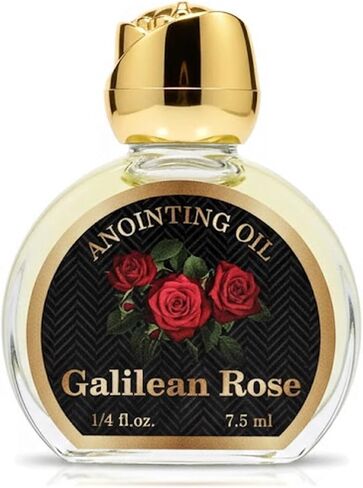 Rose of Galilee Anointing Oil for Prayer & Worship - Biblical Scented Oil for Home Altar & Church - Christian Gift from Holy Land (1/4 fl. oz - 7.5 ml) in Saudi Arabia