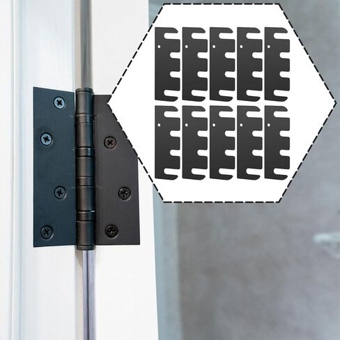 10Pcs Door Hinge Shims,Door Hinge Repair Kit Easy Installation Gaskets Hinges Spacers for Kitchen Exterior Doors Furniture in Saudi Arabia