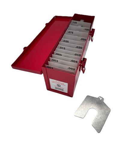 42950 | Size B 3"x3" Stainless Steel Slotted Shim - 130pc Mini Assortment in Saudi Arabia