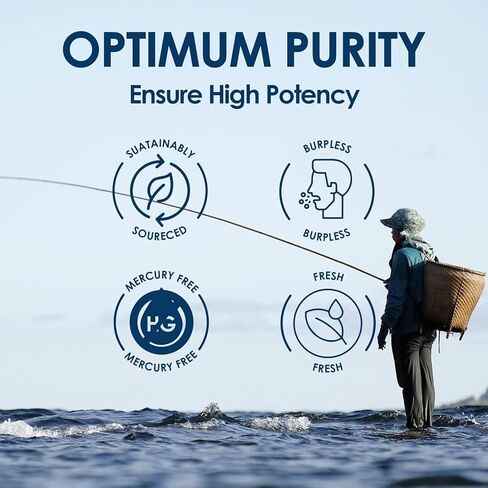 ZEBORA Omega-3 Fish Oil 2000mg - High Potency DHA & EPA Omega 3 with Alpha-GPC & PS for Brain, Cognition & Heart Support, Sustainably Sourced, 120 Softgels in Kuwait