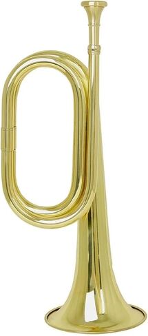 Beginners Trumpets Brass Bugle Trumpet with Mouthpiece for School Band Orchestra Brass Musical Instrument,Gold in Kuwait