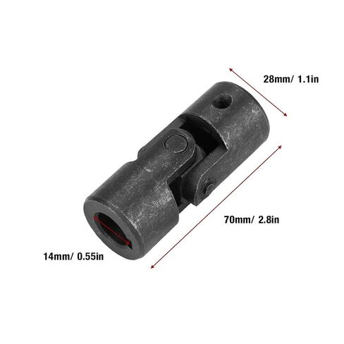 Oumefar 14mm ID Universal Joint Steel Rotatable Shaft Coupling with Keyway Rotatable Motor Connector Cross in Saudi Arabia