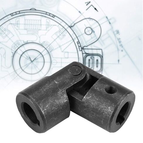 Oumefar 14mm ID Universal Joint Steel Rotatable Shaft Coupling with Keyway Rotatable Motor Connector Cross in Saudi Arabia