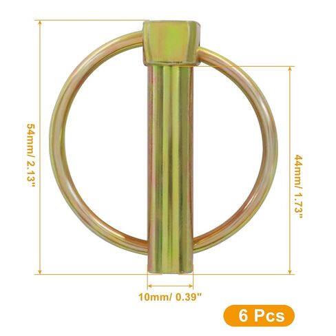 6 قطع 3/8 بوصة دبوس لينش، مستدير عالي التحمل للجرارات دبوس قفل دبوس لشاحنات المقطورات الزراعية وجزازات العشب in Kuwait