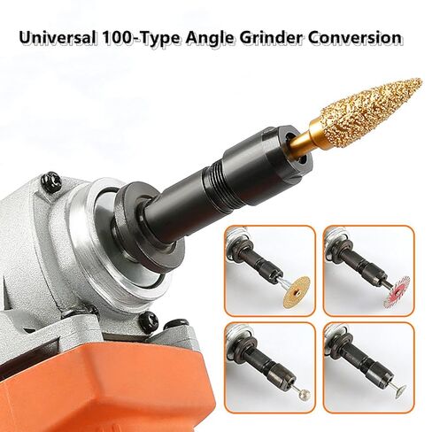 2Pcs Angle Grinder Drill Bit Connector - 6mm+3mm Conversion Tool for Grinder to Polisher/Drill Applications in Kuwait